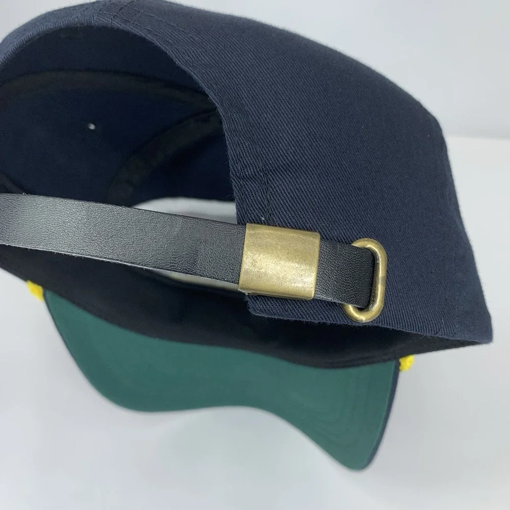Belger Cranes & Rigging Trucker Hat Oklahoma City Adjustable Strap Black Cap Vtg